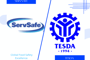TESDA-accredited trainer conducting food safety workshop with ServSafe-certified professionals