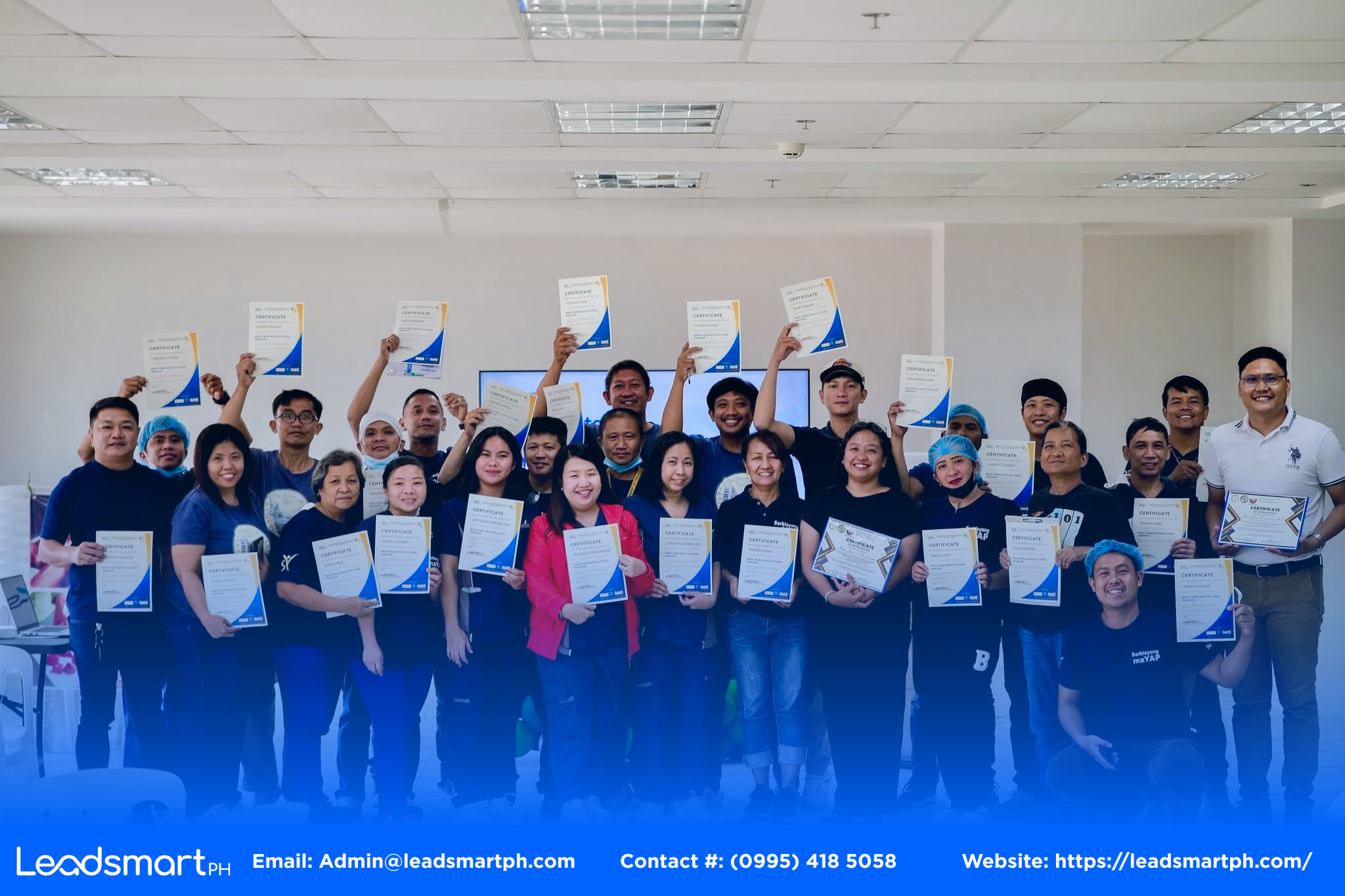 Group photos for food handler certificate at tarlac provincial hosptail