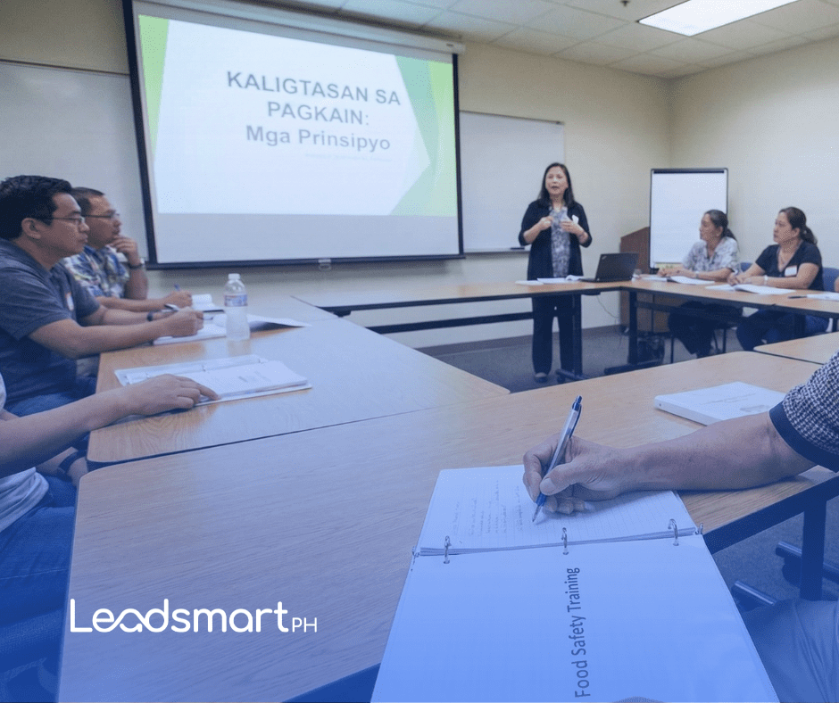 Face to face training for food safety in Philippines
