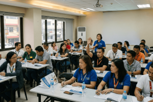 class learning about food safety compliance officer training