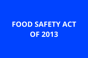 food safety act of 2013