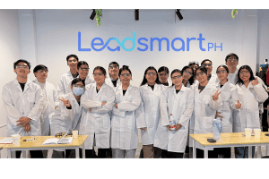 Eighteen House of Wagyu food handlers and LeadSmart PH consultants pose for a commemorative group photo following a successful food safety training program in Fairview, Quezon City, on April 29, 2026.