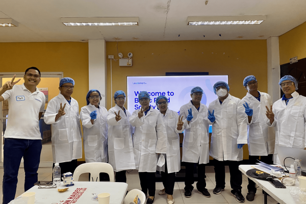 Dietary staff of Mangatarem District Hospital attending the food safety training workshop by LeadSmart Ph